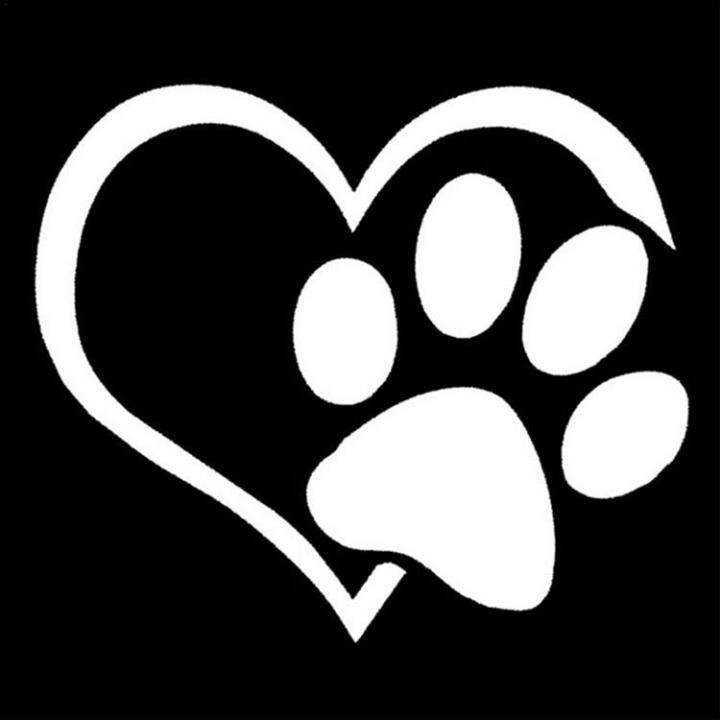 heart-decals-for-cars-waterproof-automotive-dog-paw-print-stickers-footprint-decals-for-trucks-walls-hotels-decoration-cute-love-stickers-for-restaurants-window-laptops-greater