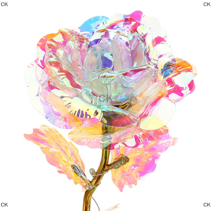 ck-ดอกกุหลาบทอง24k-ดอกไม้ประดิษฐ์รูปใบดอกกุหลาบวันแม่วันวาเลนไทน์