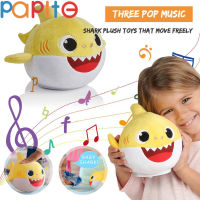 Papite【ลดราคา】Wowwee Pinkfong Baby Sharkอย่างเป็นทางการตุ๊กตาเต้นรำเพลงไฟฟ้าสีเหลืองตุ๊กตาฉลามของเล่น【ร้านค้าVouchers】