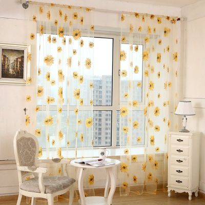 Modern Embroidery Romantic Flowers And Plants Decorative Curtains Curtain Tulle Curtains