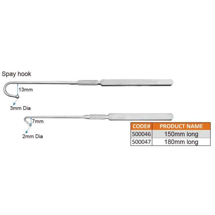 vet-castration-hook-hookspay-hooks-genaral-เครื่องมือผ่าตัด-veterinary-instrument-forceps-animal-dog-cat