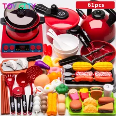 16pcs Pretend Play House Baking Food Set Kitchen Toys Cookies and Dessert  Plastic Food Playset Accessories for kids 2–6 years Best Birthday gift