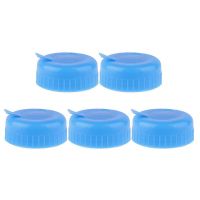 Water Jug Cap 5 Pack Plastic Water Bottle Cap Blue Gallon Drinking Water Bottle Cap Replacement Bottle Tool Leak Free