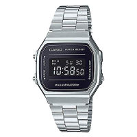 Casio A168WEM-1 Mens Youth Collection Mirror Dial Alarm Chronograph Illuminator Digital Watch