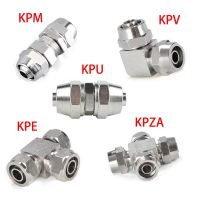 Copper Plated Nickel Pneumatic Air Quick Connector For Hose Tube OD 4MM 6 8 10 12 14 16MM Fast Joint Connection KPV PU PE PM PZA Hand Tool Parts Acces