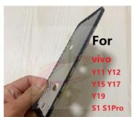 หน้าจอ LCD ด้านหน้ากรอบกลางสำหรับ Vivo Y11 Y12 Y15 Y17 Y19 S1 Pro