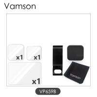 【✈】 Infinityclicks Vamson ฝาครอบด้านข้างสีดำ Type-C ตัวป้องกันแบบถอดได้พร้อมฟิล์มนิรภัยสำหรับ GoPro9สำหรับ VP659D ฝาพลาสติก