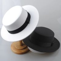 Vintage Fedora Hat Men Women  Elegant Lady Wide Brim Jazz Church Panama Sombrero Cap DM1240