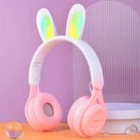 M6 Rabbit Ear Wireless Headphone Bluetooth Earphone Student Children with Mic Folding Macaroon Color System Music Headset Over The Ear Headphones