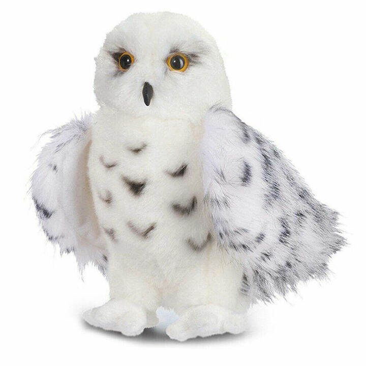 wizard-snowy-owl-cute-plush-toy-8-12-soft-stuffed-vivid-xmas-realistic-animal