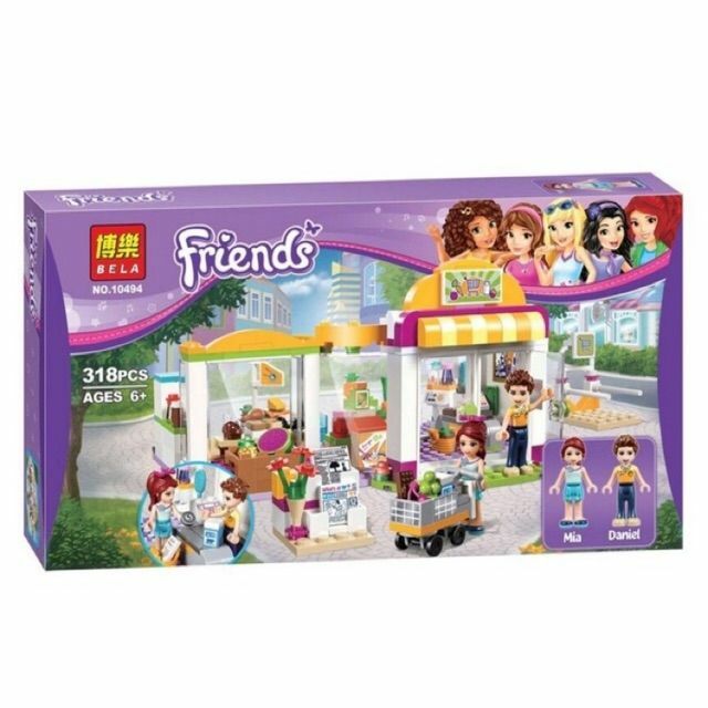 Lắp ráp Friemd Khu Mua Sắm Bộ  xếp hình Girls Club 318 chi tiết cho bé  (mã 10494) 