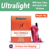 Ridenow Ultralight จักรยานด้านใน26นิ้ว27.5นิ้ว29นิ้ว Mtb จักรยานด้านในภาษาฝรั่งเศสคำวาล์วความยาว45มม. สำหรับจักรยานเสือภูเขา