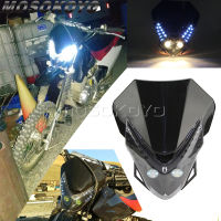 LED ไฟหน้า F Airing สำหรับ EXC XCW EXC F XC-W TE FE 250 350 YZF Yamaha TTR230 WR250F X WR450F YZ XT E Nduro วิบากไฟหน้า