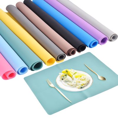 【YF】 14colors Silicone Pad Waterproof Placemat Table Mat Heat Insulation Anti-skidding Washable Resin for UV Epoxy Crafts