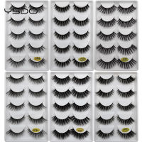 YSD Mink EyeLashes 3D False Lashes winged Lash Thick MakeupEyeLash Dramatic Lashes Natural Volume Soft Fake EyeLashes g800