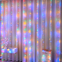 2021 Home Christmas Decor 3M curtain-String Flash parley Garand, Home Decor nviadad Christmas Decor ปีใหม่