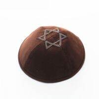 Solid Velvet Jewish Kippot High quality Skullies Beanies Jewish Cap