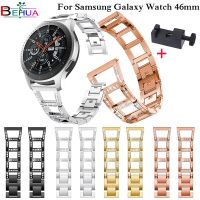 สายสำรองสแตนเลสสำหรับนาฬิกา Galaxy Watch 46MM SM-R800สายรัดนาฬิกาข้อมืออัจฉริยะพร้อมสายนาฬิกาข้อมือเครื่องมือปรับปรุงซ่อมแซม