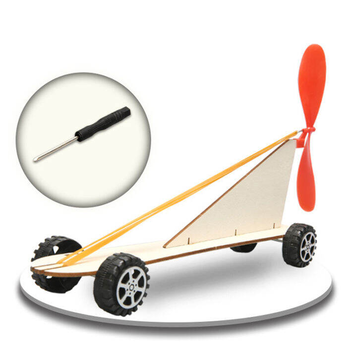Rubber Band Power Car DIY Science Experiment Kits Fun School Project
