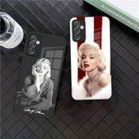 มารีลีนมอนโรสาวเซ็กซี่,เคสโทรศัพท์สำหรับ Samsung S30 S21 S23 S22 S20 S10 Fe S9 E Note 20 10 Pro แก้วพิเศษสุด