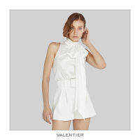 [VALENTIER] FW20 BELTED CREPE SHORTS กางเกง กางเกงขาสั้น กางเกงผู้หญิง