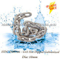 Chain. Boat. Marine Grade HDG DIN766 - G43 Galvanized Chain 10mm ( 1M )