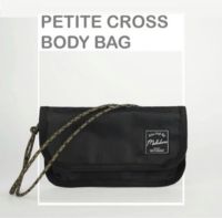 MALABARU / PETITE CROSS BODY BAG / BLUE กระเป๋าสะพายข้าง กระเป๋าผ้ากันน้ำ สีดำ