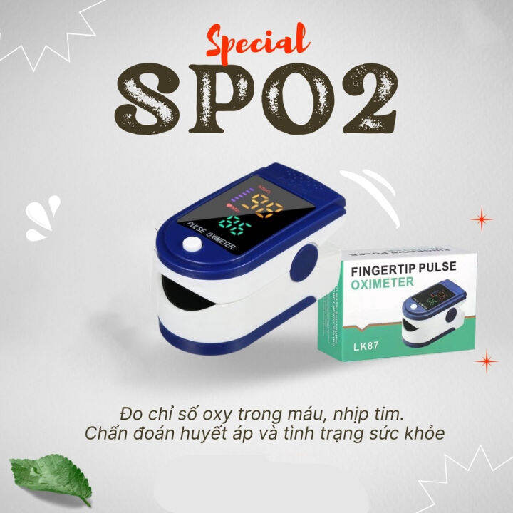 oxy trong máu Pulse Oximeter LK87 ...