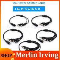 Merlin Irving Shop 5.5x2.1mm 12V DC Power Splitter Extension Cable Jack Plug Male Female Connector for LED Light Strip AC Adapter