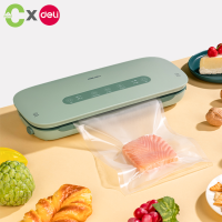 Deli เครื่องซีลสูญญากาศ เครื่องซีลถุง เครื่องดูดสูญญากาศ เครื่องซีล vacuum sealer machine ใช้ได้ 5 โหมด ถนอมความสดได้ดี แถมฟรี ถุง 10ใบ