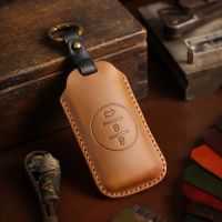 Crazy Horse Leather Car Key Cover Case Keyring Bag for Chery Tiggo 8 Arrizo 5 7 Pro EQ7 5x 3x Tiggo 7 Protector Keychain Shell