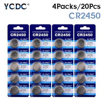 【Big-promotion】 YCDC 20Pcs 3V Lithium Coin Cell CR2450 DL2450 BR2450 LM2450 5029LC สำหรับนาฬิกา Remote ทิ้ง
