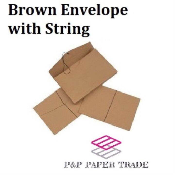P P Expandable Brown Envelope Long with String/Garter (10 pcs) Lazada PH