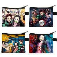 Dompet Mini Anime Demon Kimetsu No Yeyang Dompet Mini Cosplay Kamido Tandirou Nevuko Dompet Koin Kantung Penyimpanan Kanvas Dompet Kunci Koin