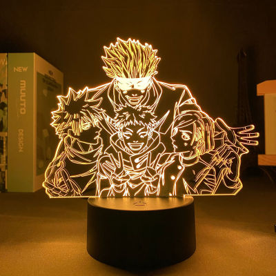 Led Panel Lights Anime Light Satoru Gojo Jogo Jujutsu Kaisen Valentines Day Gift Yuji Itadori Holiday Lighting Jujutsu Kaisen