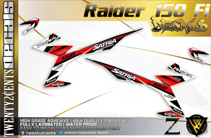 High-quality Decals And Stickers For Raider 150 Fi (satria) 