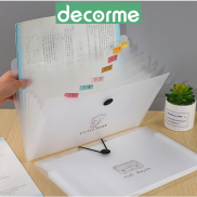 Túi đựng tài liệu DecorMe tệp đựng tài liệu nhiều ngăn kẹp file túi đựng