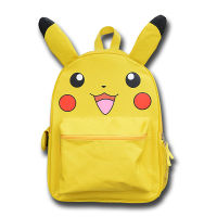 Ivahpq กระเป๋าเป้เอลฟ์สีเหลืองใหม่เด็กชายและเด็กหญิงกระเป๋านักเรียน Tas Ransel Pikachu ขนาดใหญ่และขนาดเล็ก