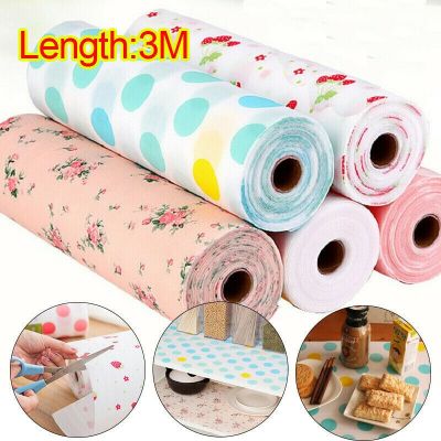 ▲▦♧ 3M Reusable Drawer Mat Contact Paper Cabinet Liner Moisture-proof Waterproof Dust Proof Non-Slip Kitchen Table Shelf Liner Pad