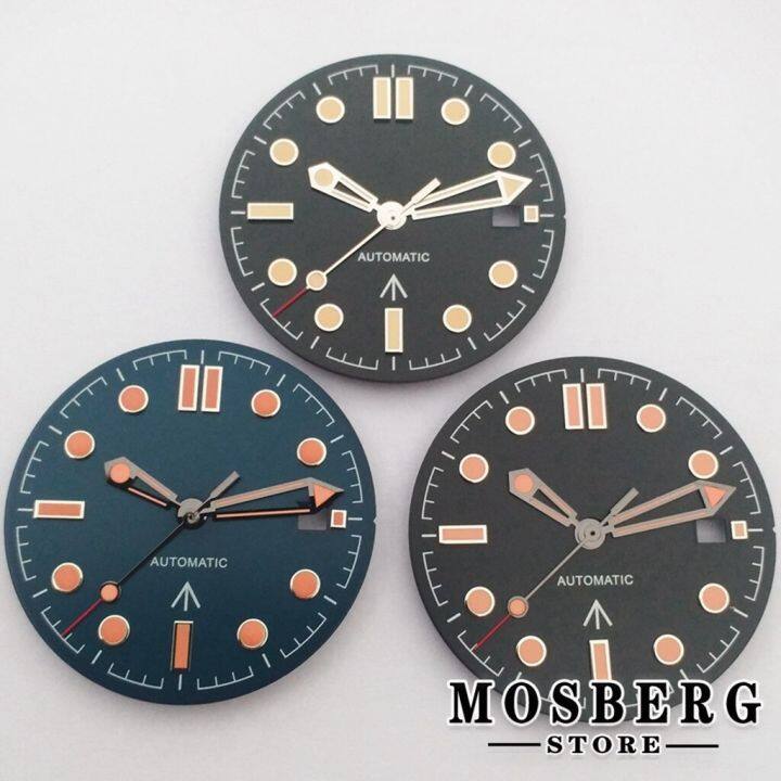 31Mm Maker Watch Dial Watch Hands With Date Window Sterile Luminous For NH35  NH36 ETA2824 2836 Miyota8215 8205 DG2813 Movement 