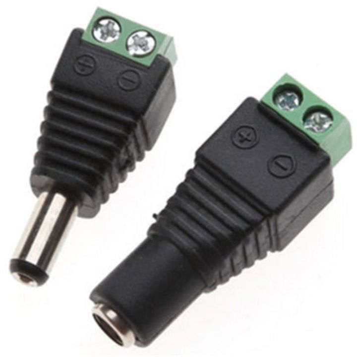 dc-connector-2-1-5-5mm-light-bar-connectors-female-male-1-2-5pcs-power-jack-plugs-for-2835-5050-5730led-strip-light-wires-leads-adapters