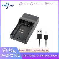 IA-BP210E เครื่องชาร์จแบตเตอรี่ + USB สายสำหรับซัมซุง HMX-S10 S15 S16 H200 H204 H205, SMX-F40 F43 F44 F40BN F44BN BP210E IA-BP420E Yuebian