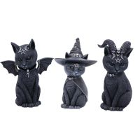 【CC】▧✙❐  1pc Statue Mysterious Witch Figurine Witches Desk Ornament Hand-Painted Sculpture for