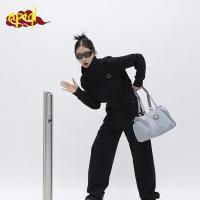 NPIQL กระเป๋าไนล่อนกระเป๋าเดินทางกีฬาความจุมากผู้หญิง,กระเป๋าไนล่อนใส่ของสัมภาระกระเป๋าสะพายข้างสไตล์เกาหลี