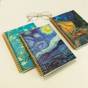 A4 Van Gogh Spiral Sketchbook Big Thick Drawing Notebook College Sketch Pad  Art School Supplies