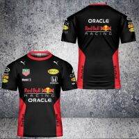 เสื้อยืดผู้ชาย F1เรดบูล S-5XL ฮอนด้ามีโลโก้ Mobil1เสื้อยืดขนาด3D