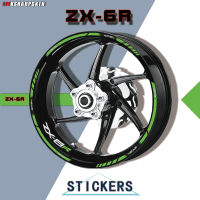 High-quality waterproof decals for modification of motorcycle wheel rim stickers for KAWASAKI ZX-6R zx6r