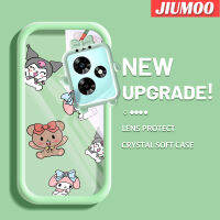 เคส JIUMOO สำหรับ Ininfix 30 Pro 30i ร้อน20 Play 20i Hot 9 Play เคสการ์ตูนกรอบเคสใส่ Tpu น่ารักเคสกันกระแทกกล้อง