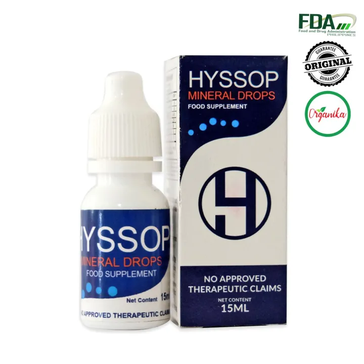 Hyssop Eye Drops Original Hyssop Mineral Drops, Eye Care, Eye