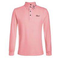 Le Coq✠✔ Titleist Golf mens outdoor long-sleeved T-shirt GOLF sun protection sports casual top POLO shirt jersey